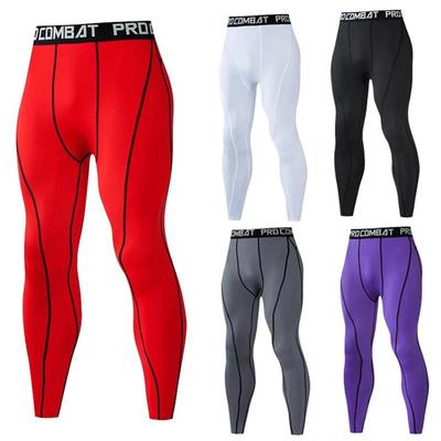 Męskie obcisłe legginsy kompresyjne do biegania, sportowe, męskie, fitness, spodnie do joggingu, spodnie szybkoschnące, trening, spodnie do jogi