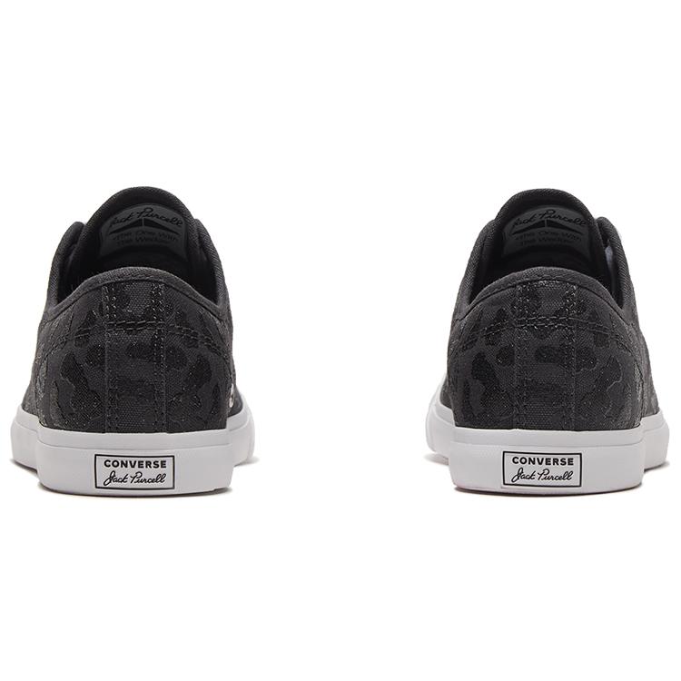 Converse Jack Purcell Lp Low Sole Trendy Retro Casual Sneakers 'Black White' Women's 570527C
