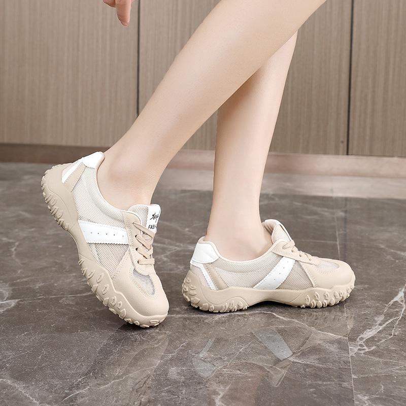 Fashion 2025 New Spring and Summer New Fashion Women Shoes Comfortable Casual Sneakers Outdoor Breathable Lace-up Walking Sports Shoes