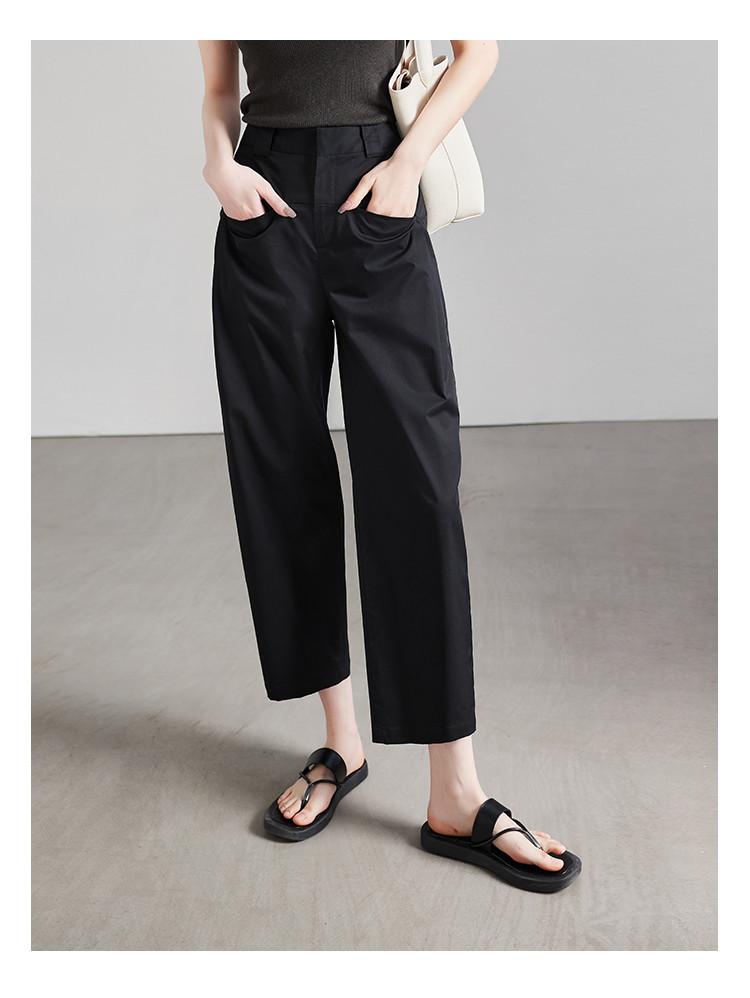Summer thin casual harem pants for women 2025 fashionable loose and versatile slimming balloon pants