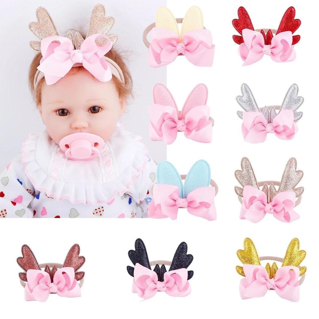 Christmas Baby Headband Cute Cartoon Deer  Hairband Headband Hat Xmas Party Decoration Gifts