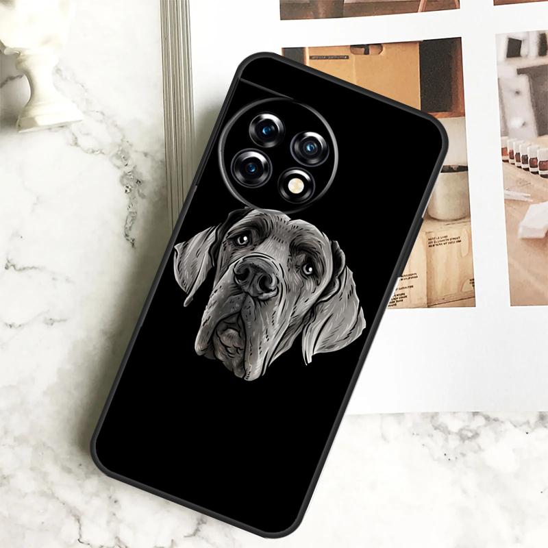 Great Dane Dog Case For OnePlus 12R 12 11 9 10 Pro 10R 9R 8T 10T Nord CE 2 3 Lite 2T N10 N20 N30 CE4 Cover
