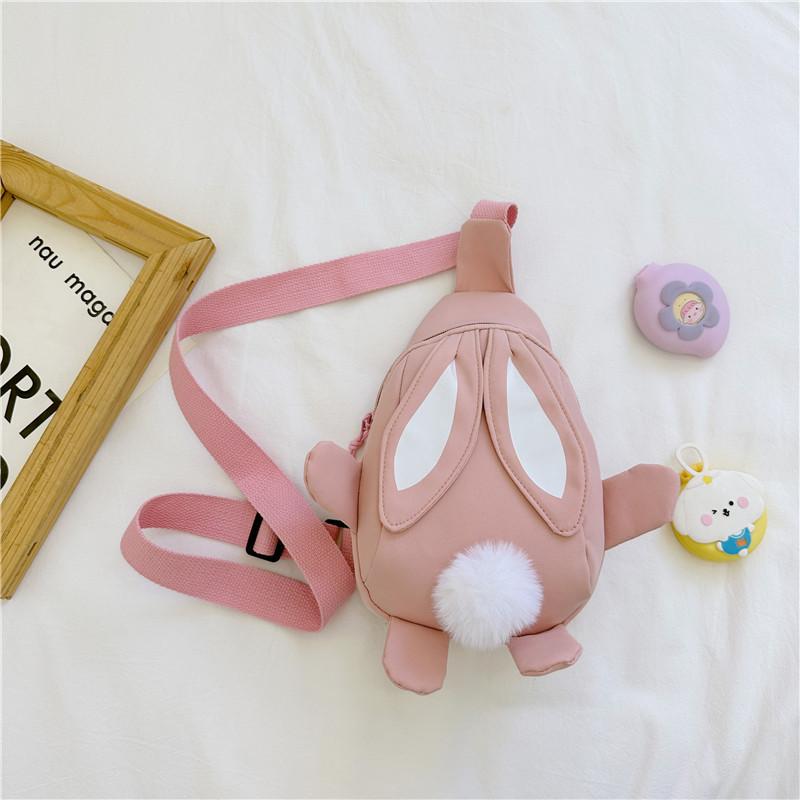 

Детские сумки Маленькие сумки для девочек Нейлоновые сумки-мессенджеры для девочек Милые сумки-кролики Модные сумки через плечо Нагрудные сумки розовый