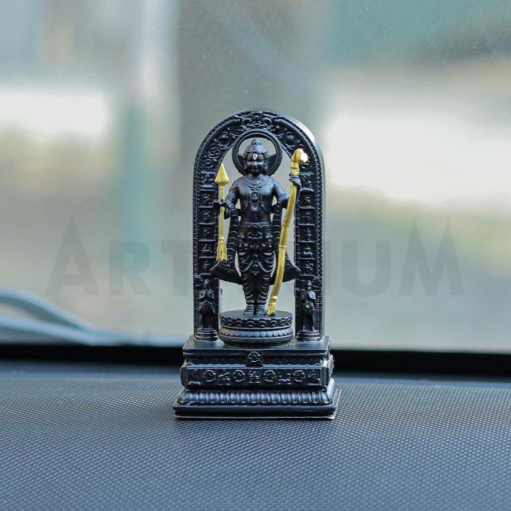Shri Ram Murti Ayodhya Ram Lalla Idol for Car Dashboard Home Decor Living Room Showpiece (Ram Lalla )