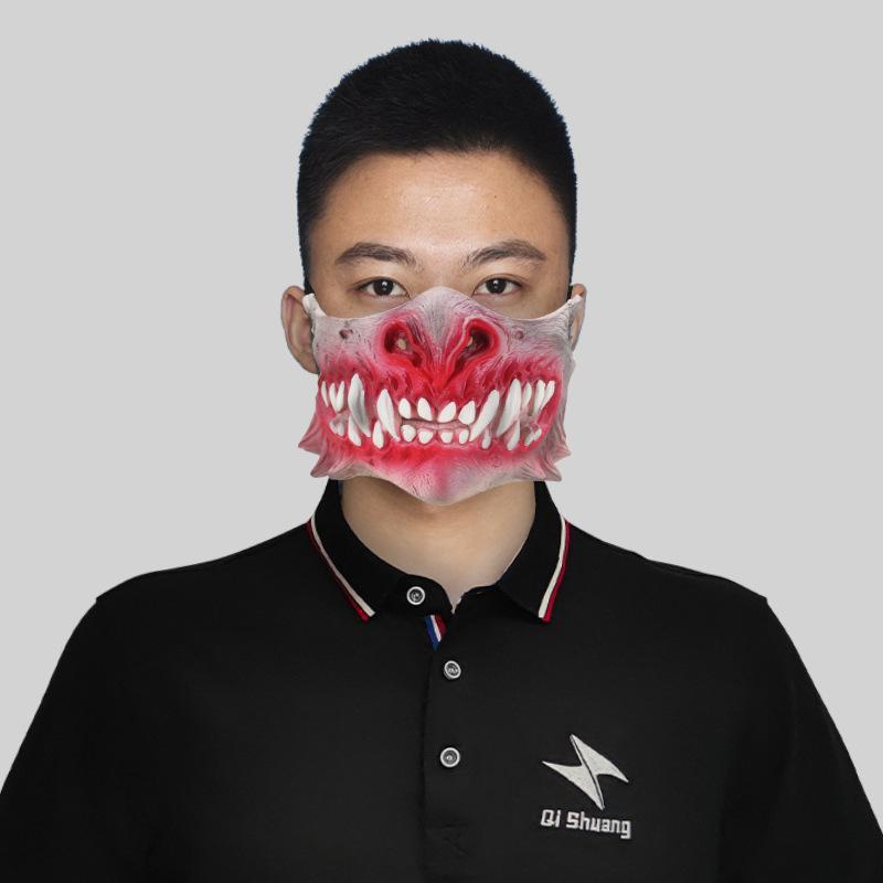 

Зеленая жуткая маска гоблина для костюмированных вечеринок, отличающаяся жутким дизайном и возможностями для DIY. Bloody