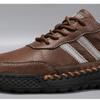 Men's Leather Casual Shoes Lace Up Sneakers