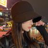 Baseball Hat Solid Color Velvet Lining Adjustable Women Hat Ear Protection Design Outdoor Winter Hat