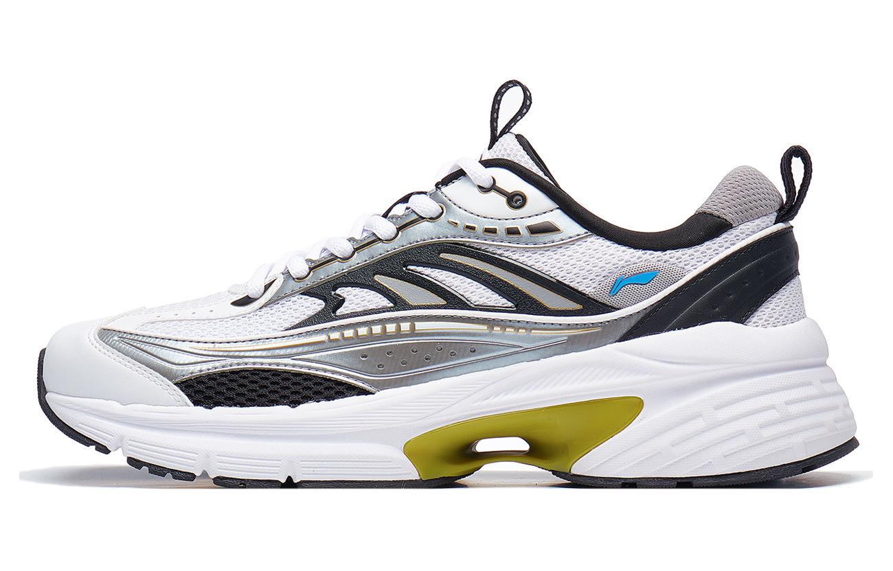 Li Ning Comet LITE Амортизация Скользкие Устойчивые к истиранию Поддержка Низкие Повседневная Обувь Мужская Серо-Красный Белый AGCT235-2 40