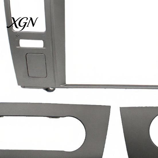 ABS Plastic Radio Installation Trim 9.7 Inch Vertical Car Dash Kit for Nissan Tiida 2005-2010, Stereo Split Navigation Panel Frame with AC Trim,