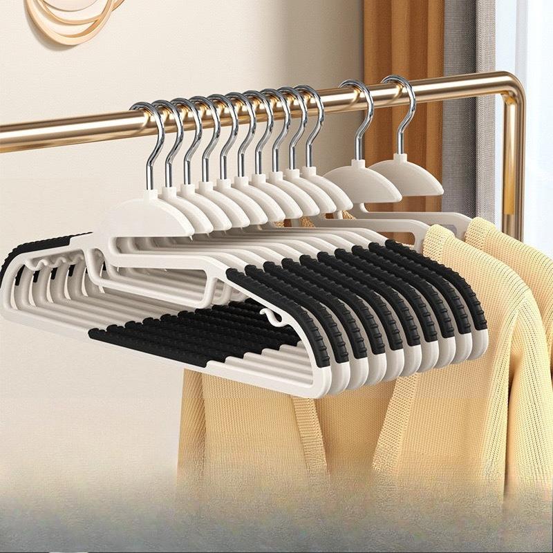 Clothing Hanger - Home Use - Hang Clothes - Anti-slip - No Trace - Anti-slip Hanging Rack - No Shoulder Corner Bulge Cape 10pcs чёрный 900₽