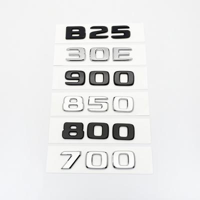 ZRLC5 Black Silve Letters B25 30E 900 850 800 700 ABS Emblem for Mercedes Benz Brabus E W212 W213 Car Trunk Badge Logo Sticker