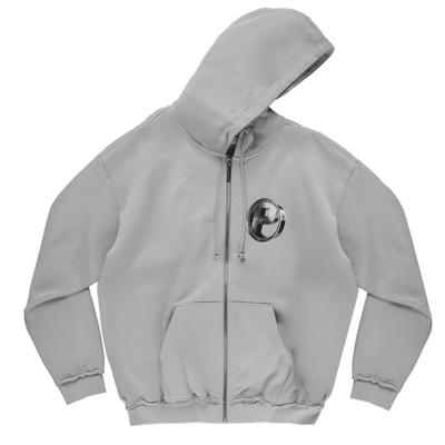 Prosto P Rim Zip Hoodie, Mens Grey Sweatshirt