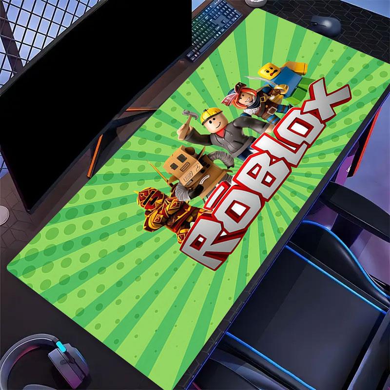 Roblox Cartoon Mouse Pad, Large Gaming Desk Mat, Non-slip XXL Mousepad for Laptop & Tablet, Mini PC Playmat with Stitched Edges