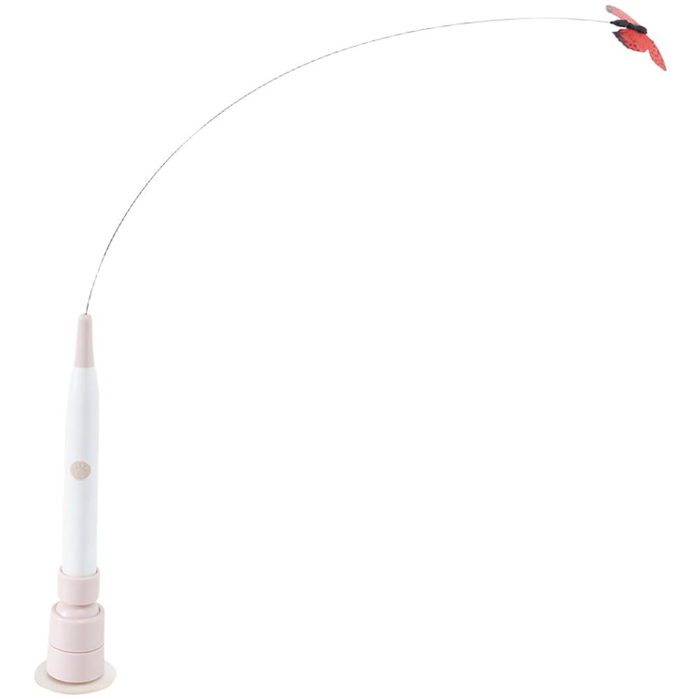 Detachable Handle Cat Play Tool Cat Teaser Cat Teaser Wand Detachable Handle Feather Attachment Plastic ABS Components