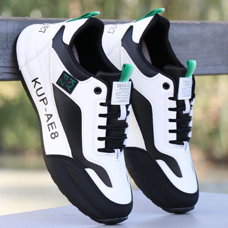 2024 new men's shoes spring and summer leather waterproof and non-slip sports shoes trendy versatile high-end casual shoes running shoes