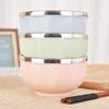 304 Stainless Steel Anti-Scald Drop-Resistant Rice and Soup Bowl for Home Use, Suitable for Adults and Children.
