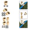 Universal Garden Hose Adapter Brass Quick Connect Fittings Replacement Accessory for Watering System