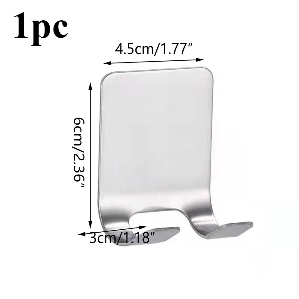 

1/3/5pcs Stainless Steel Razor Hook Wall Mounted Razor Rack Storage Rack Seamless Razor Storage Rack Wall Self Adhesive Hook