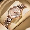 Luxury Woman Wristwatch Stainless Steel Waterproof Luminous Date Week Ladies Watches Fashion Elegant Quartz Watch