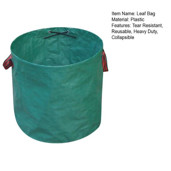 Heavy Duty Leaf Bag Reusable Yard Waste Bag Collapsible Lawn Bag Garden Leaf Collection Bag for Grass Clippings Branches
