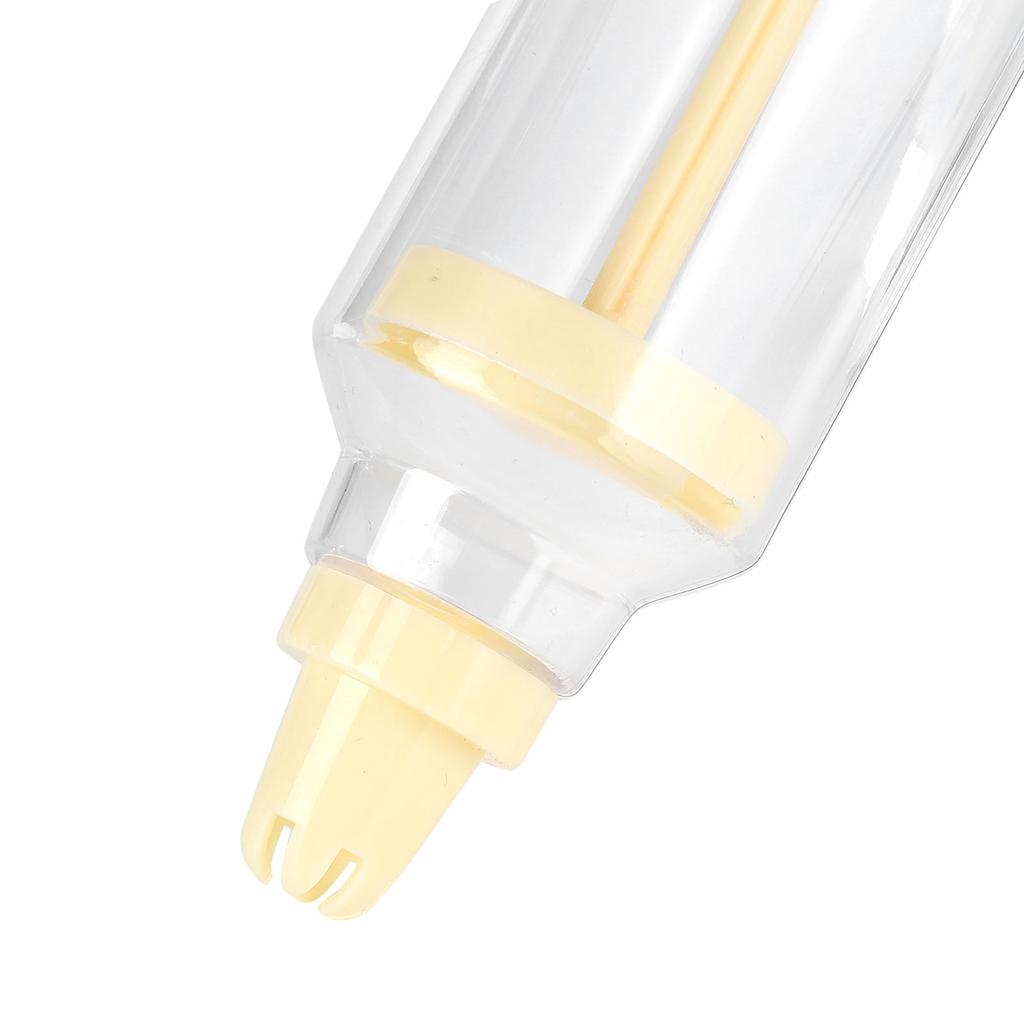 Pastry Decorating Nozzle Set Piping Syringe with 8Pcs Nozzles for Cake Decorating(CreamColored Nozzle )