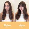 Women's Natural Replacement of Air Bangs, Covering the Hairline, Double Sideburns, and Bangs Wig Pieces