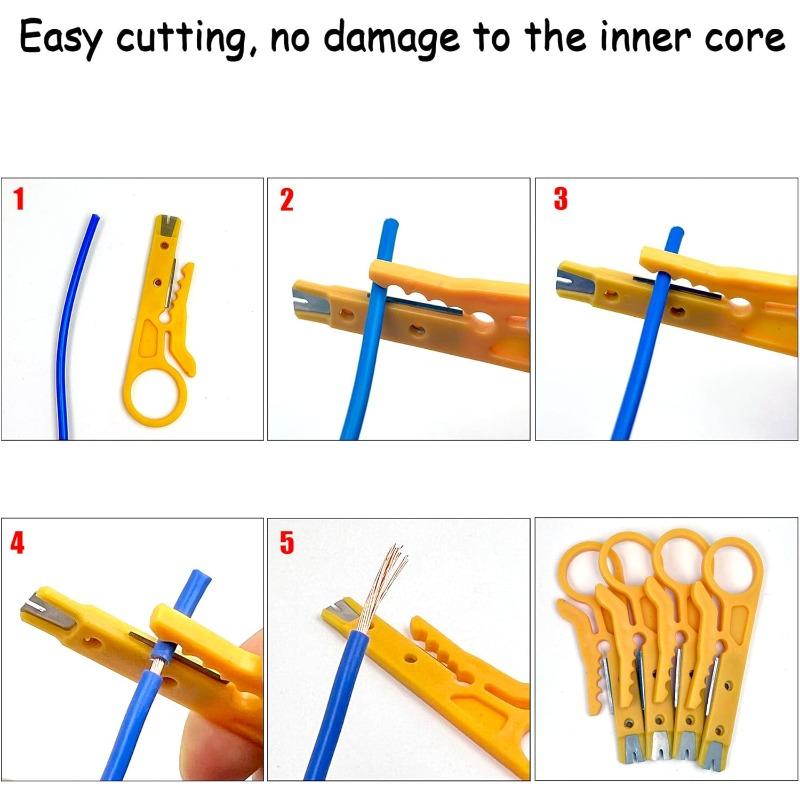 Abisolierzange Drahtschneider Crimpzange Elektrikerwerkzeug Multi-Abisolierer Messer Crimpzange Drahtschneider Reparatur Handwerkzeug Zubehör