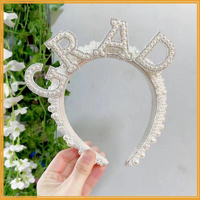 Accessories Handmade European American Party Headband Beaded Bridal Vintage Pearl Hair Bride Pearl Headband