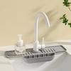 Non Slip Silicone Water-draining Mat Quick Dry Water Drip Catcher Sink Draining Tray  Kitchen Use