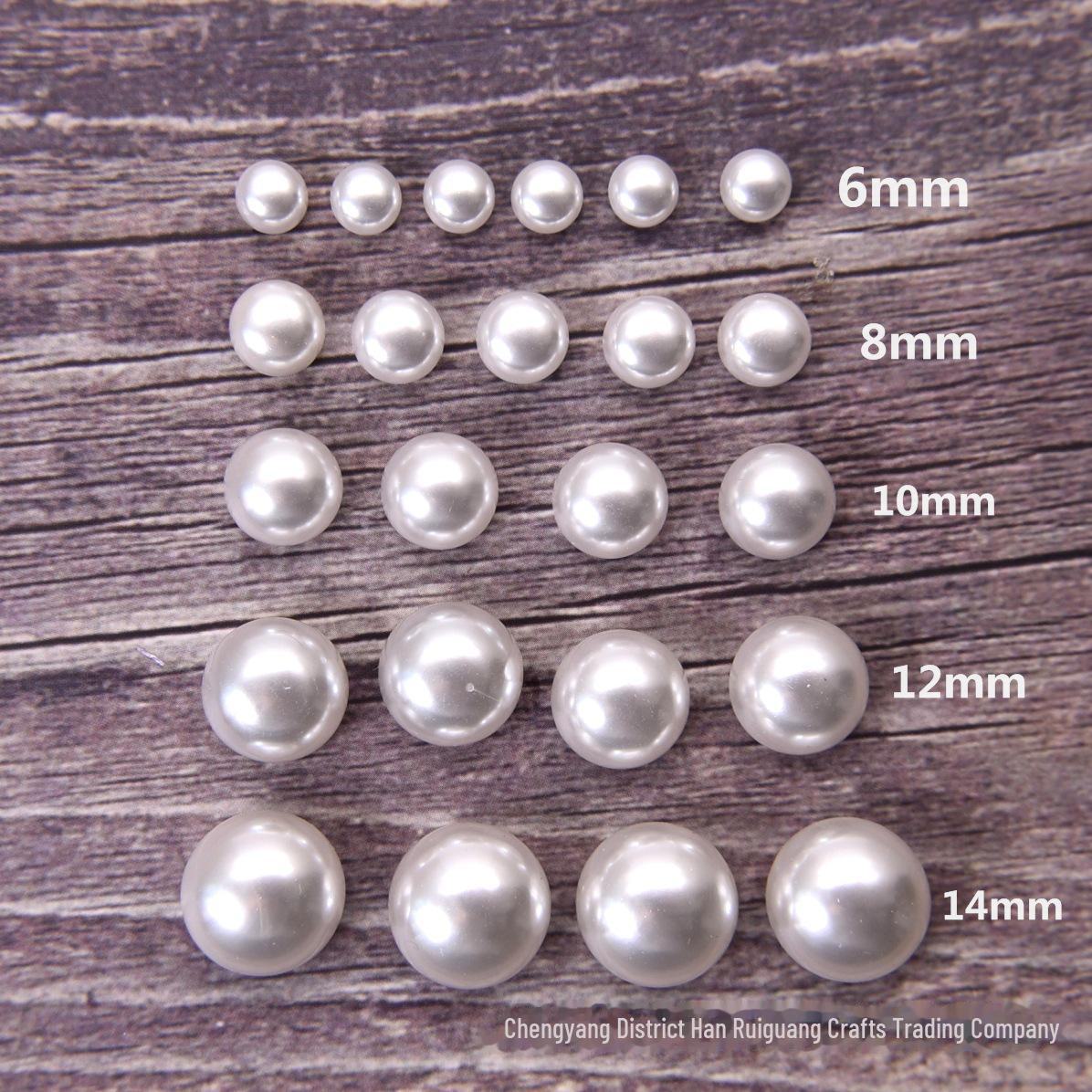 

Korean DIY Pearl Semi-Circular Bead Hair Accessories 6mm