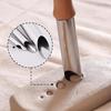 4pcs Solid Wood Circular Hole Pottery Sculpting Tools Set Metal Carving Engraving Implements for Clay Modelling Punch Hole