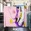 1PC Majin Buu  Print Flannel Blanket, High quality All Seasons, Home Decor, Warmth and Comfort, Perfect for Christmas Gifts