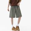 VUUG Men's Solid Color Ice Silk Loose Fit Casual Shorts