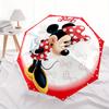 1pc Minnie Mouse Automatic Folding Umbrella - Portable Foldable Design with 8 Ribs, Durable Plastic & Iron Frame, Outdoor Umbrella Yy250731046