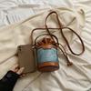 Retro Textured Bucket Bag,  Autumn and Winter New Fashionable Casual Handbag, Versatile Single Shoulder Crossbody Bag