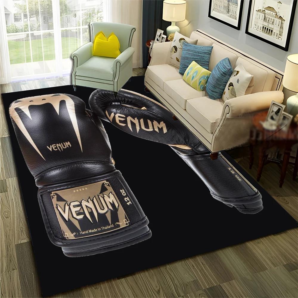 HD Boxer Fight HD Boxing Gloves 3D Carpet Rug for Home Living Room Bedroom Sofa Doormat Decor,Child Area Rug Non-slip Floor Mat