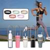 Water Bottle Lanyard Strap Handle Universal Water Bottle Silicone Sling Carrier