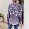 Women's Shirt Blouse Print Button Long Sleeve Casual Basic Shirt Collar Regular Top