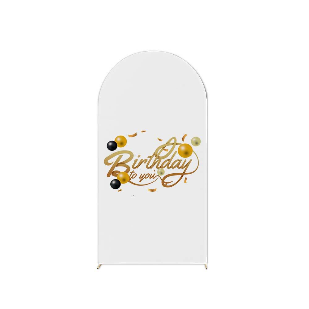 Birthday Party U-Shaped Elastic Arch Cover for Decorative Photography Scenes