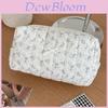 Floral Cotton Makeup Bag With Breathable Design For Daily Use