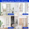 Over the Door Organizer Storage 5 Shelf Hanging Door Organizer with 5 Large Capacity Pockets for Bedroom Bathroom 1pcs
