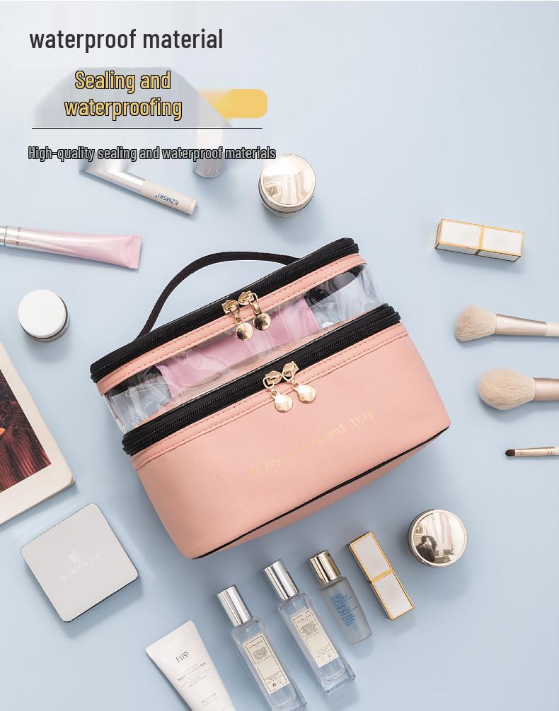 Luxuriöse Damen-Reise-Make-up- und Toilettenartikel-Tasche mit großem Fassungsvermögen
