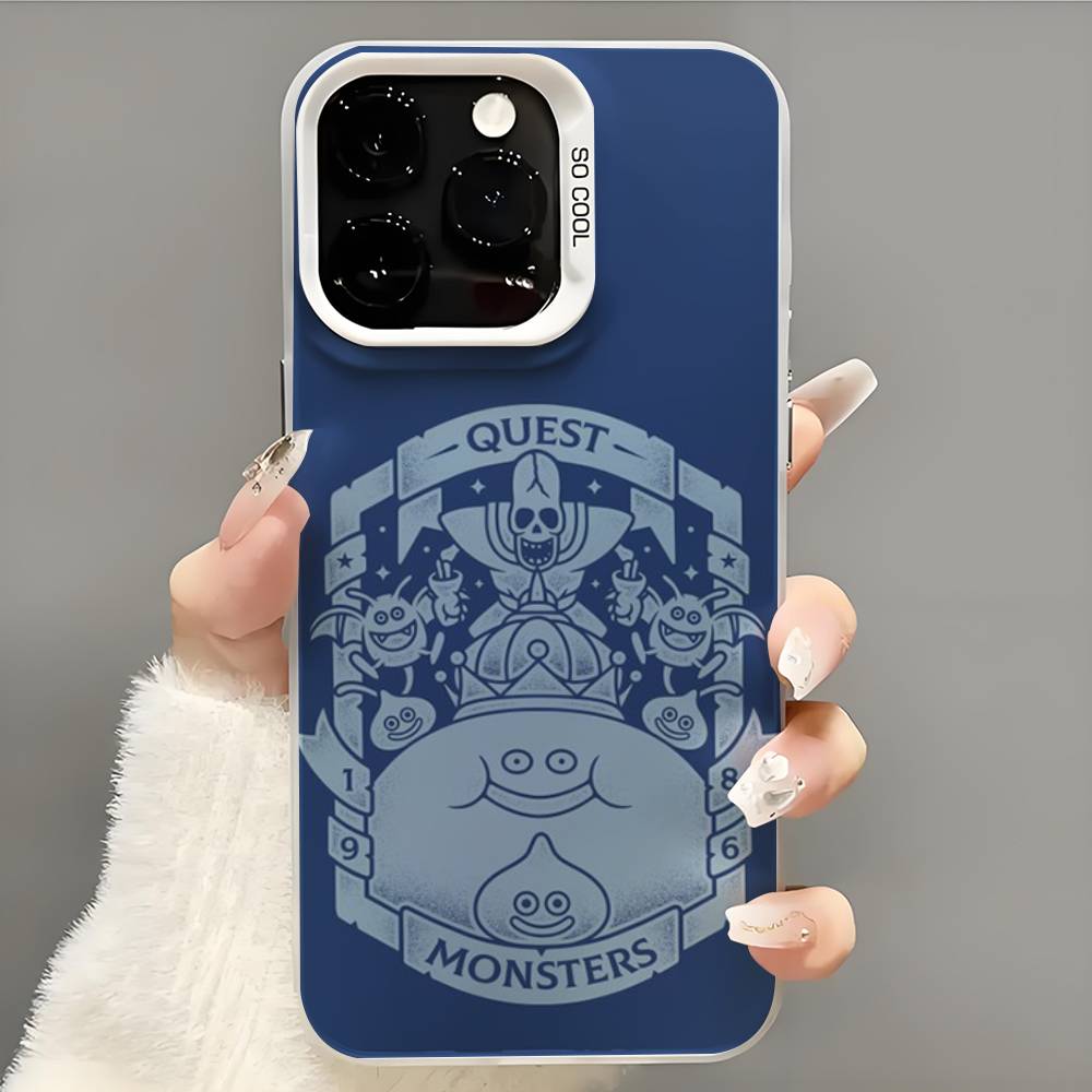 D-Dragon Quest Slime Phone Case Phone Case For iPhone 14 16 15 11 12 13 Pro Max Mini Plus Shockproof Cover