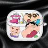 Cartoon Crayons Shinchan Case For Samsung Galaxy Buds 2Pro 4 Pro 4Pro 3 FE Live 3Pro 2 Clear Earphone Cases Cover With Hook