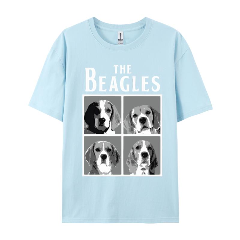 Cute Beagle Dog Tshirt The Beagles Animal Lover Tshrit Unisexs Cotton Tshirt Birthday Short Sleeve 2024 Fashionable Top Tees