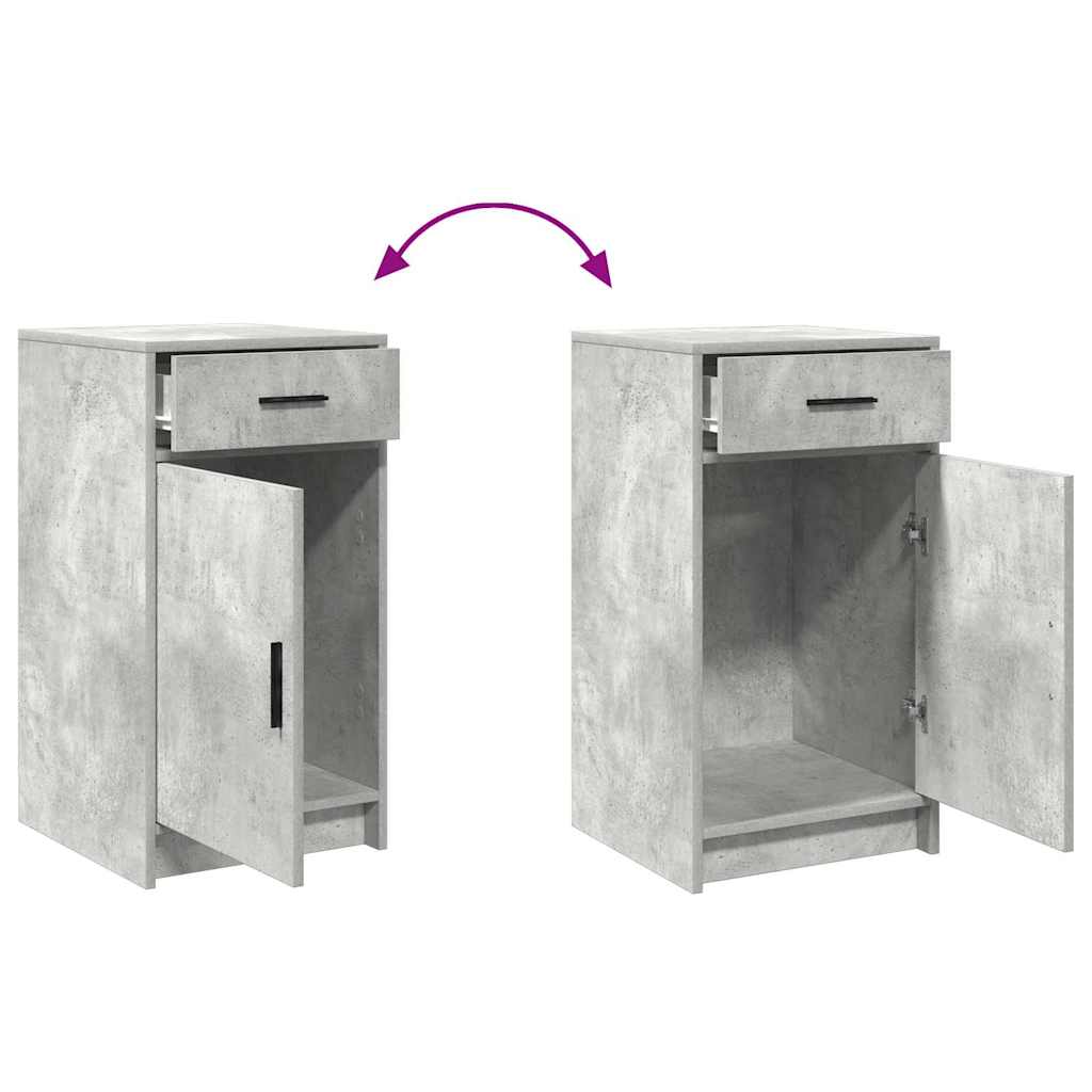 Makeup Table with Drawers Gray 50 x 41 x 135 cm Engineered Wood