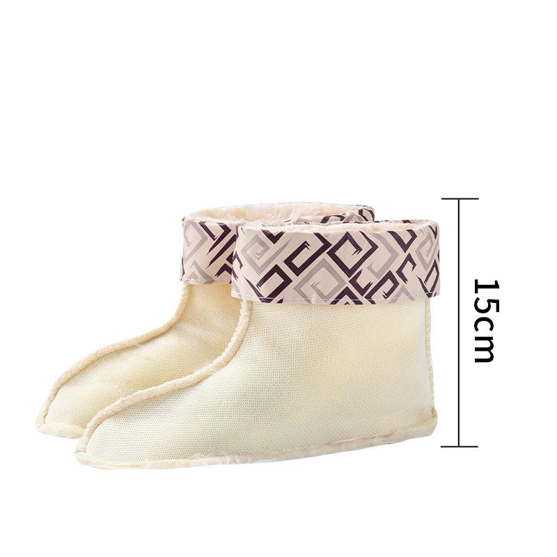 Fashion Women's Rain Shoes Short Tube Outer Wear Water Shoes Warm Non-slip Rain Boots Waterproof Boots Kitchen Car Wash Work Rubber Shoes