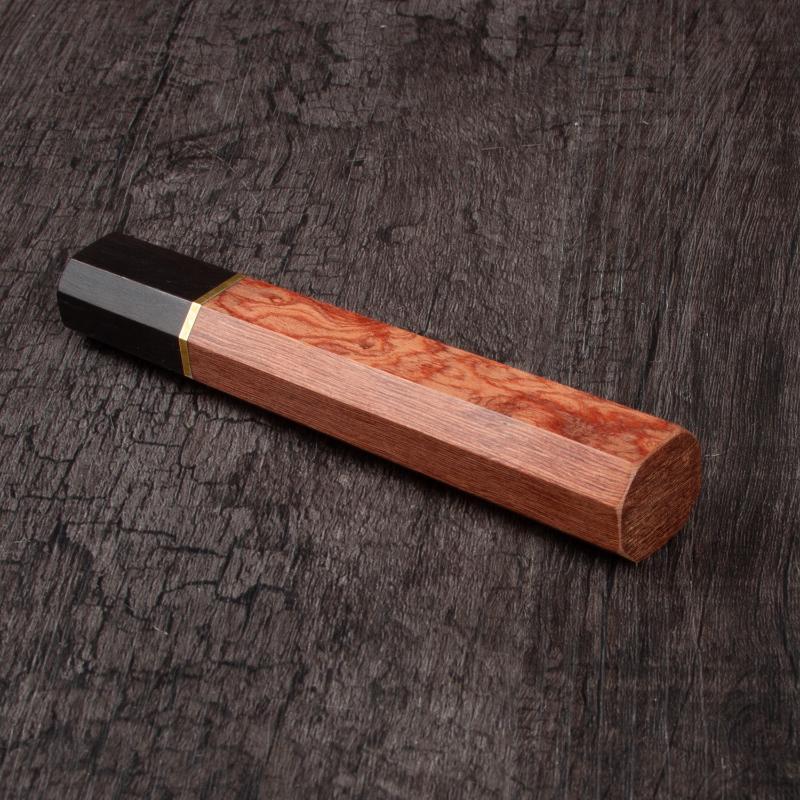 1 Piece Japanese Classic Octagonal For Diy Semi-Finished Handmade High Quality Wood Material Kitchen Knife Handle
