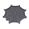Polygonal Waterproof Silicone Pet Slow Food Mat Non-Slip Portable Keep Healthy Dog Bowl with Suction Cups Gamelle Pour Chien