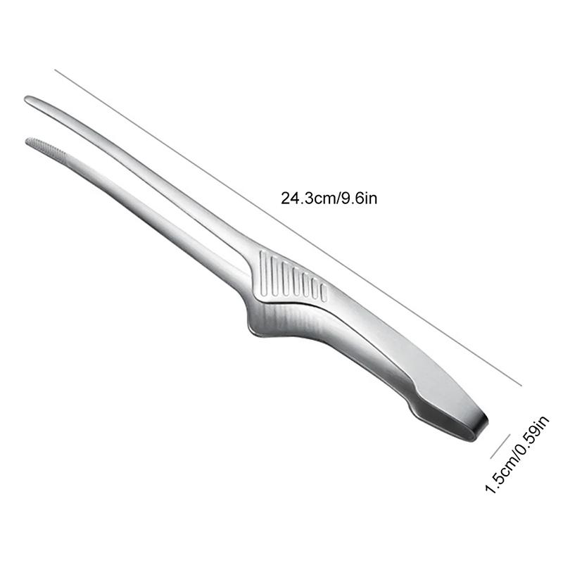 Bbq Food Tongs Barbecue Clip Stainless Steel Kitchen Food Meat Clip Non-Slip Non-Stick Steak Clamp Cooking Tool For Grill Baking